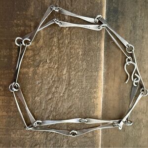 Vintage Sterling Silver 925 Stick Link Chain 18” Length